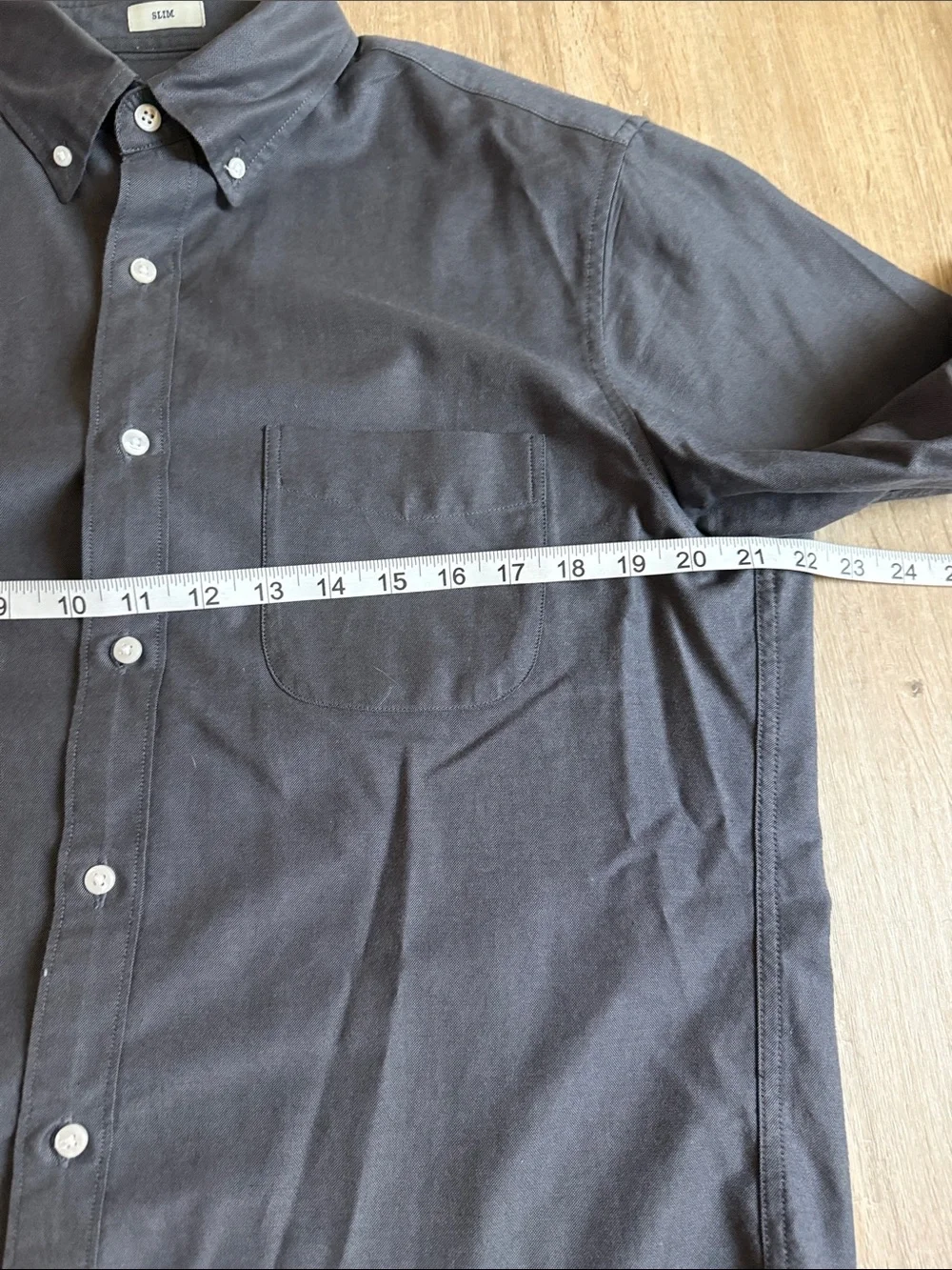 J. Crew Slim Men's Button-Down Long Sleeve Shirt - Gray M